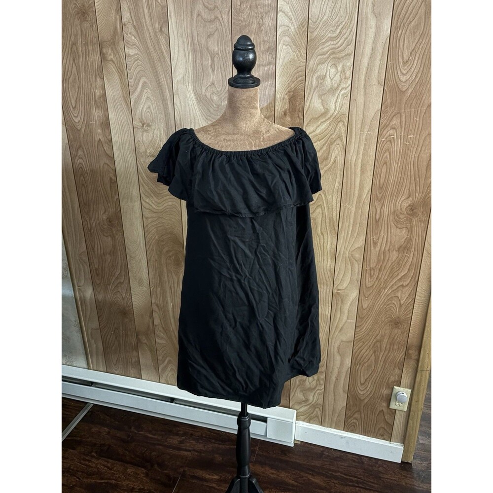 BeachLunchLounge Women's off-the-shoulder cotton dress Size Medium M Ruffle
